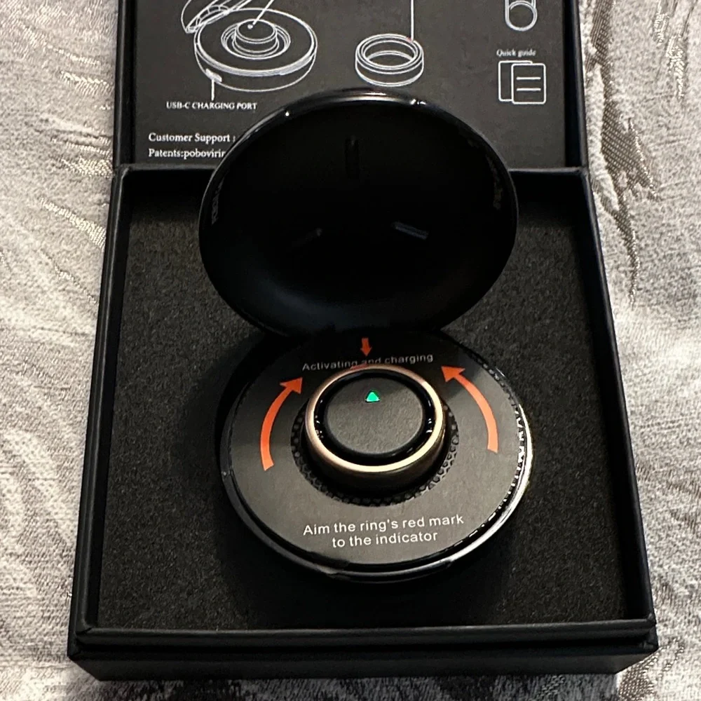 POBOVi Gen-1 Smart Ring - Rose Gold Size 8